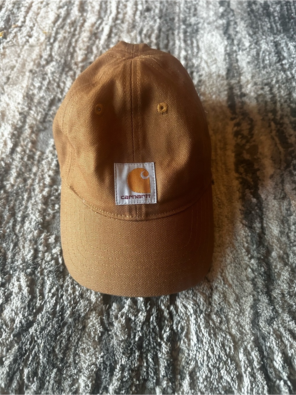 Carhartt Tan Canvas Patch Baseball Hat
